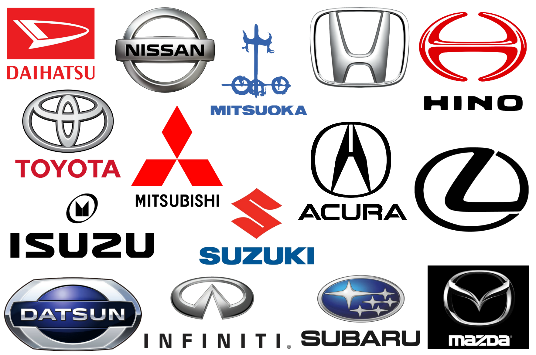 Japanese Car Brands, Companies and Manufacturers Car Brand